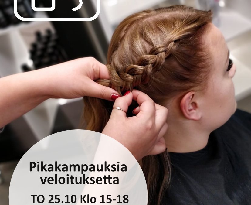 Parturi-kampaamo HIUS Kauppakeskus Seppä viettää 1-vuotis syntymäpäiviä 25.-28.10!