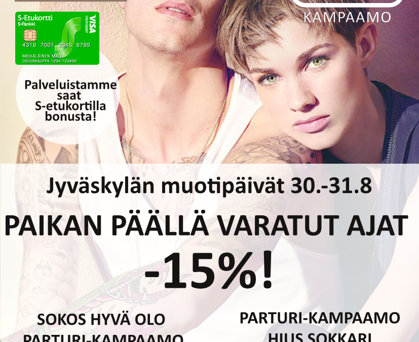 Jyväskylän muotipäivän edut Sokoksen toimipisteissä!